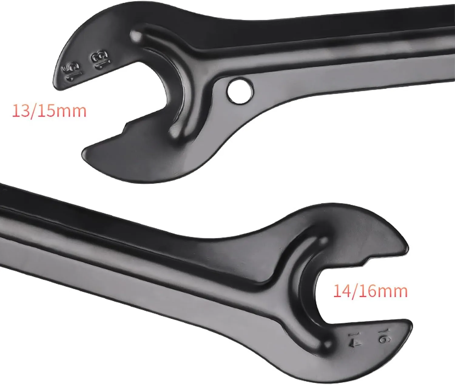 Bicycle Cone Wrench Set Tool (13, 14, 15, 16, 17, 18, 19mm), Bike Cone Spanner Set, Wheel Hub Axle Nut Install Remover (Thin 13-14-15-16mm)