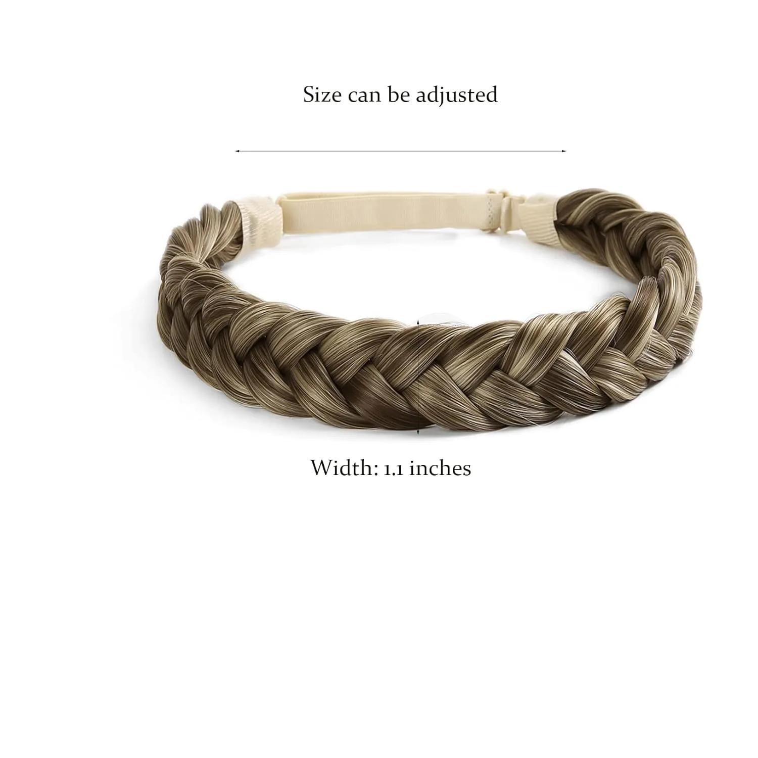 Braid Headband 3 Strands Synthetic Braided 65g Hair Braid Women's Grooming Accessories