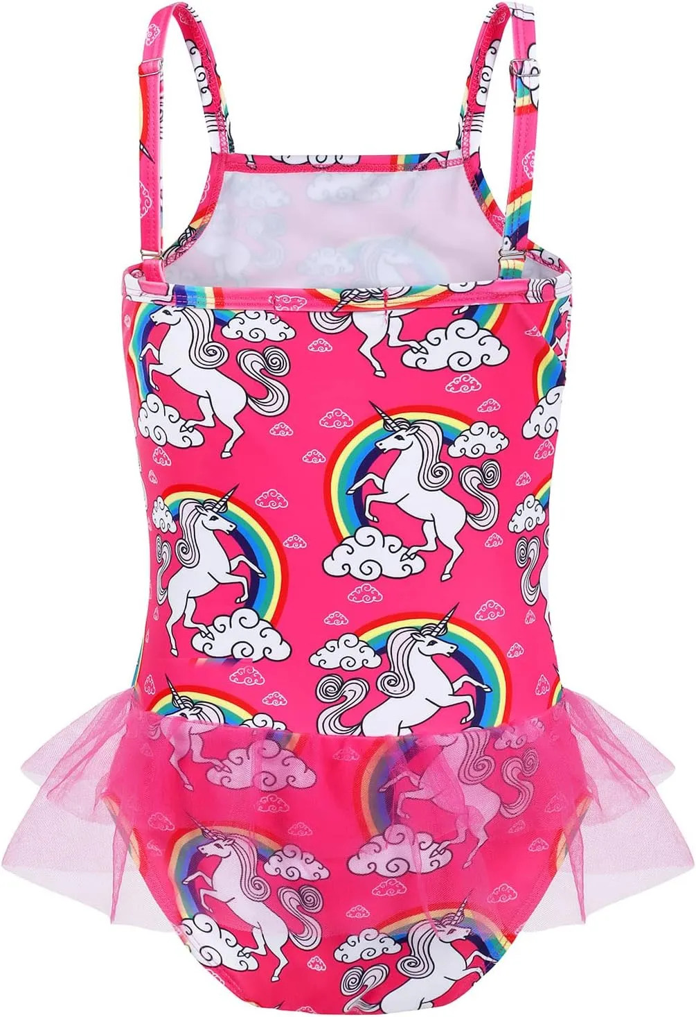 COTRIO Girls Swimsuit Mermaid Bathing Suit Toddler Kids Rainbow Unicorn Swimwear One-Piece Tankini Swimming Suits