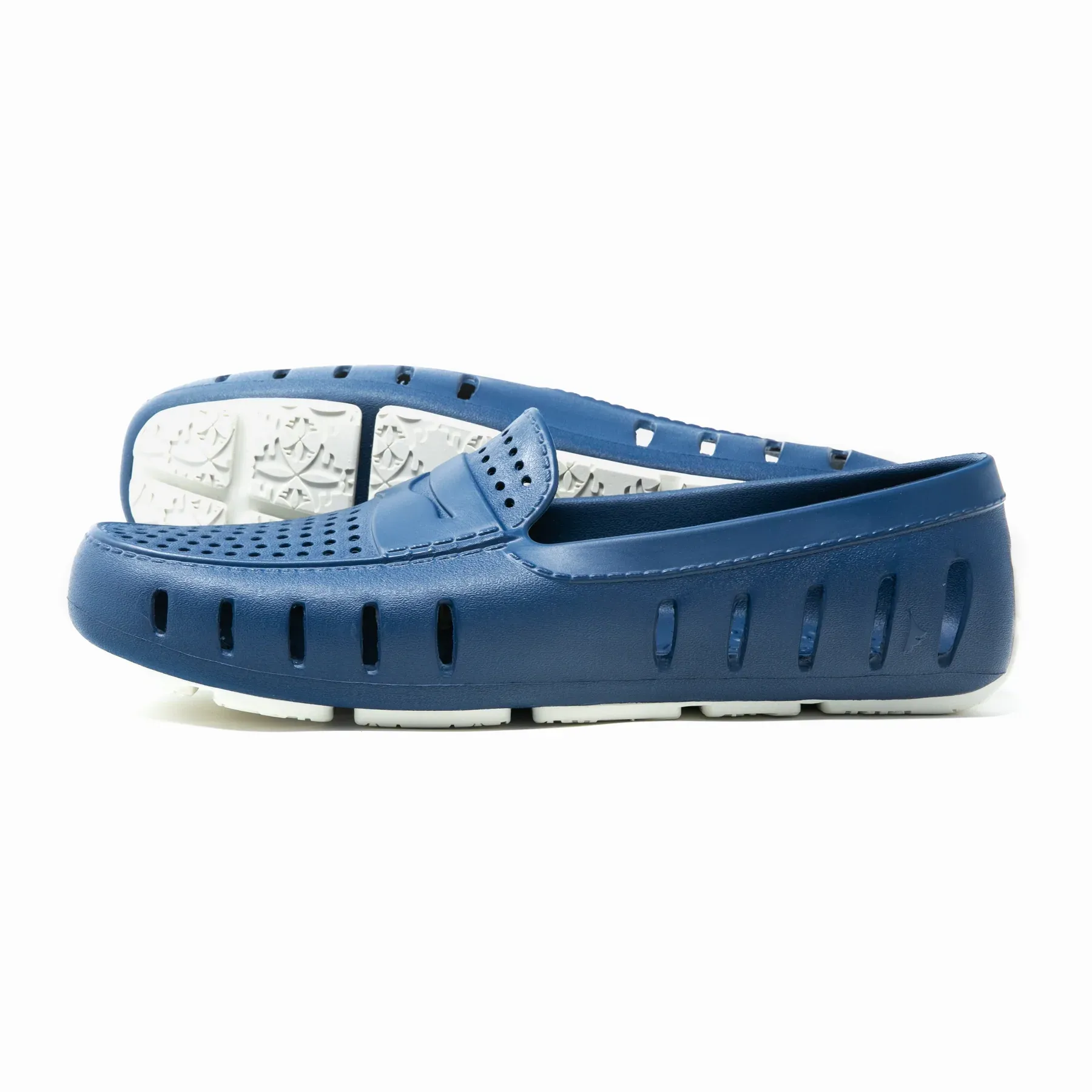 Floafers | Men's Country Club Driver | Navy Peony/Bright White
