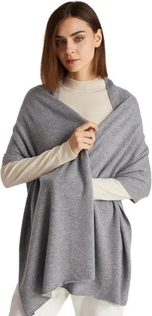 GreenMount Women's Cashmere Shawls 100% Cashmere Knit Soft Warm Winter Extra Large Scarf for Women Plant Dyeing