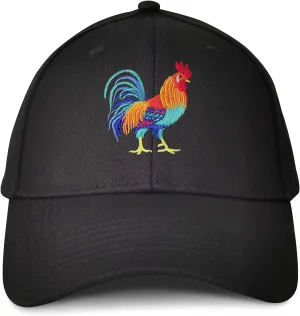 Hepandy Embroidered Rooster Hats