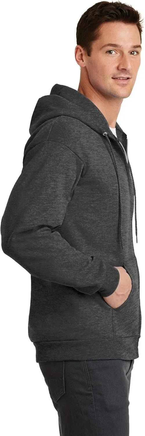 Port & Company Men's Classic Full Zip Hooded Sweatshirt