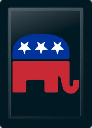 Republican Elephant Logo Panel